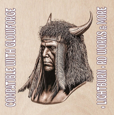 AMERICAN NATIVE 3d illusion & laser - ready file 3DWave.us